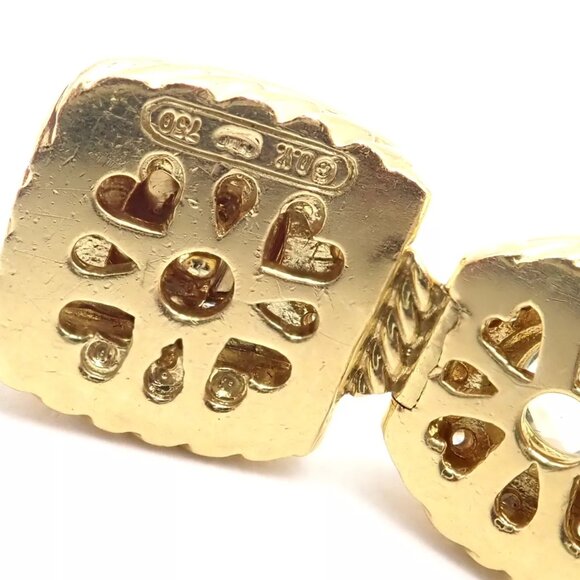 David Yurman Albion 18k Yellow Gold Diamond Lemon Citrine Link Bracelet - Picture 8 of 12